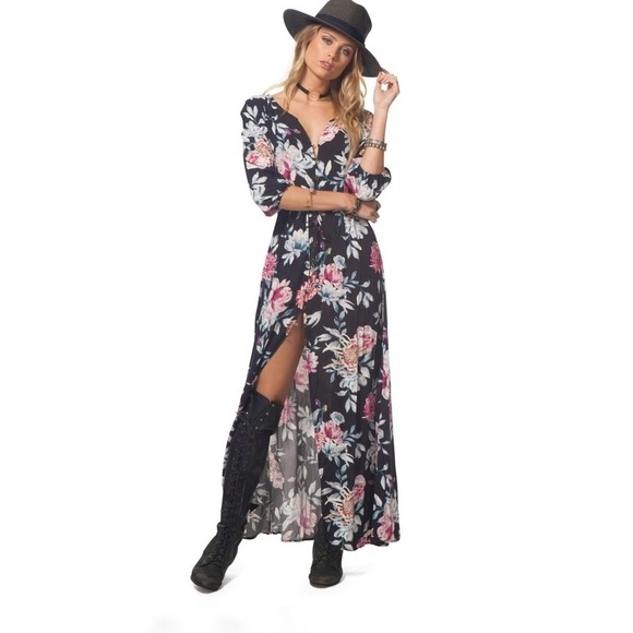 RIP CURL WOMEN'S WILDFLOWER MAXI DRESS - Picture 1 of 7